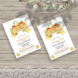 Pumpkins bringen Ihren fettfreien Erntedank Einladung