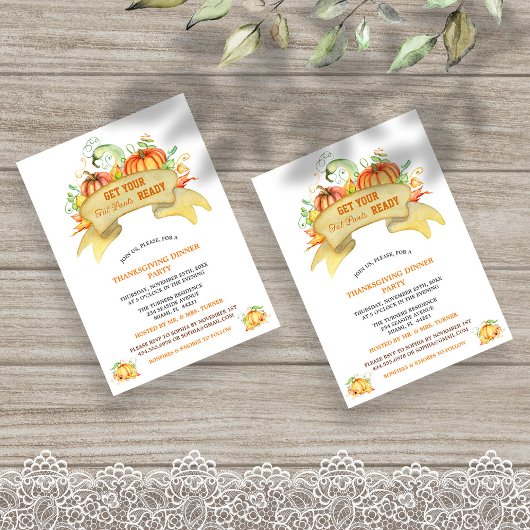 Pumpkins bringen Ihren fettfreien Erntedank Einladung