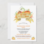 Pumpkins bringen Ihren fettfreien Erntedank Einladung (Vorderseite)