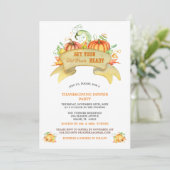 Pumpkins bringen Ihren fettfreien Erntedank Einladung (Stehend Vorderseite)