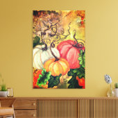 Pumpkins Canvas Print Leinwanddruck (Insitu (Wohnzimmer))