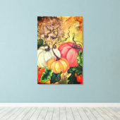 Pumpkins Canvas Print Leinwanddruck (Insitu (Holzboden))