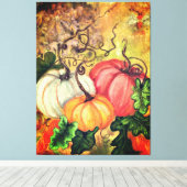 Pumpkins Canvas Print Leinwanddruck (Insitu (Holzboden))