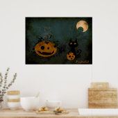 Pumpkins&Cat Poster (Küche)