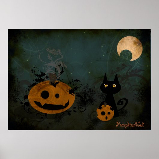 Pumpkins&Cat Poster (Vorne)