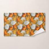 Pumpkins & Chrysanthemas Fall Design Badhandtuch Set (Handtuch)