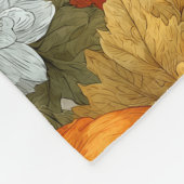 Pumpkins & Chrysanthemas Fall Design Fleecedecke (Ecke)