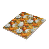 Pumpkins & Chrysanthemas Fall Design Fliese (Seite)
