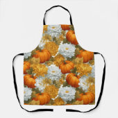 Pumpkins & Chrysanthemas Fall Design Schürze (Vorderseite)