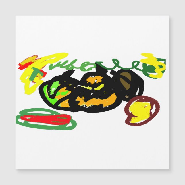 Pumpkins cool magnetkarte (Vorderseite)