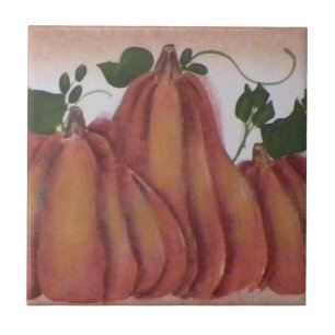 Pumpkins Country Folk Spoonrest Fliese