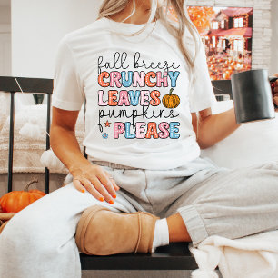 Pumpkins der Herbstsaison Verlasse Niedlichen Fall T-Shirt
