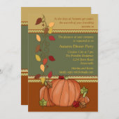 Pumpkins Drei Einladung (Vorne/Hinten)