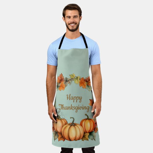 Pumpkins Erntedank Day Schürze (Getragen)