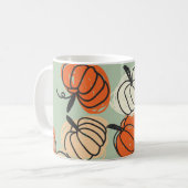 Pumpkins: Erntedank nahtlos Muster. Kaffeetasse (Vorderseite Links)