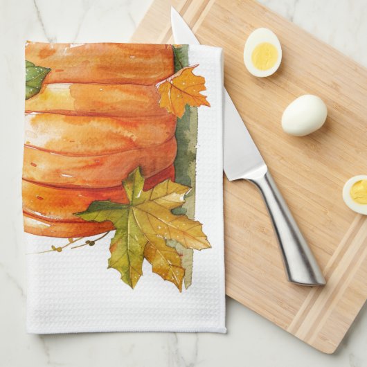 Pumpkins Fall Geschirrtuch (Viertel Falte)