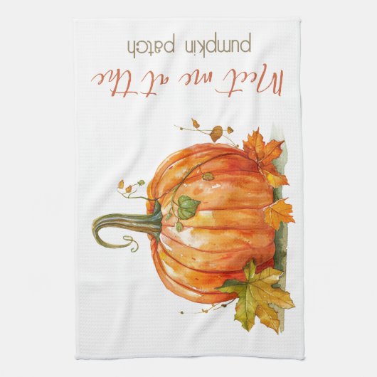 Pumpkins Fall Geschirrtuch (Vertikal)