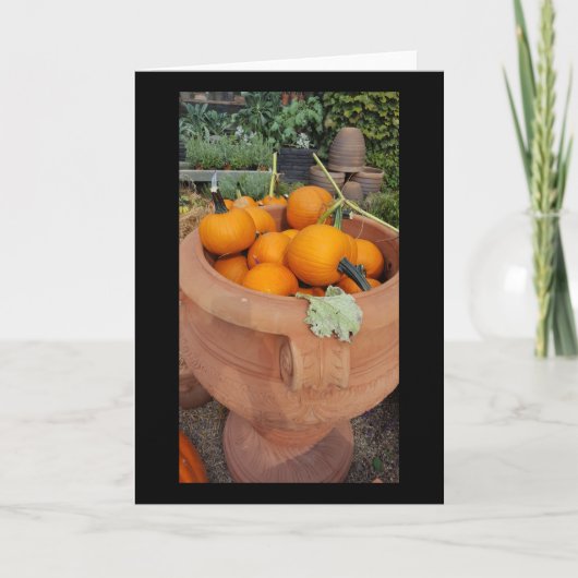 Pumpkins Fall greeting card Karte (Vorderseite)