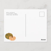 Pumpkins Fall | Zählen Sie Ihre Segnungen Postkarte (Rückseite)