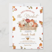 Pumpkins fallen Fresh Off The Market Brautparty Einladung (Vorderseite)