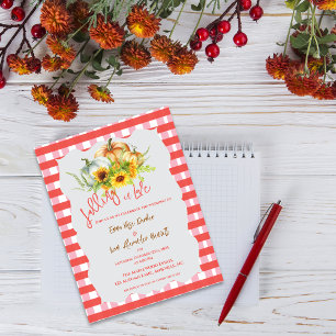 Pumpkins Fallende in Liebe Hochzeit im Herbst Einl Postkarte