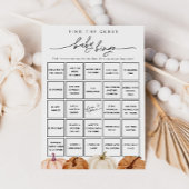 Pumpkins Finden Sie die Baby Bingo Game Card Einladung