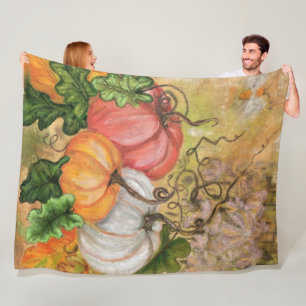 Pumpkins Fleece Blanket
