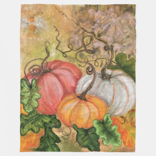 Pumpkins Fleece Blanket (Vorderseite)