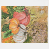 Pumpkins Fleece Blanket (Vorderseite (Horizontal))