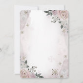 Pumpkins Floral Baby Dusche Einladung (Rückseite)