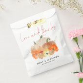 Pumpkins Florals Glitzer Hochzeit Liebe und Dank Geschenktütchen (Versiegelt)