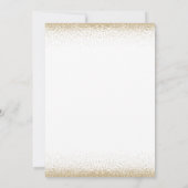 Pumpkins Florals Gold Glitzer Fall in Liebe Hochze Einladung (Rückseite)