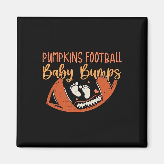 Pumpkins Football Ba Magnet (Vorne)