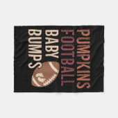 Pumpkins Football Baby Bumps Schwangerschaft Thank Fleecedecke (Vorderseite (Horizontal))
