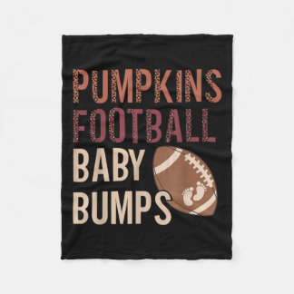 Pumpkins Football Baby Bumps Schwangerschaft Thank Fleecedecke