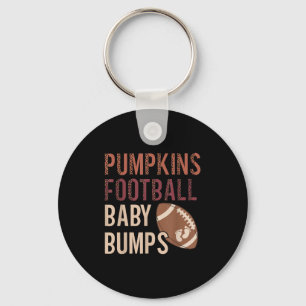 Pumpkins Football Baby Bumps Schwangerschaft Thank Schlüsselanhänger