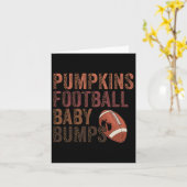 Pumpkins Footbyll Byby Herbst Hallo Herbstspass Karte (Gelbe Blume)