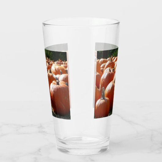 Pumpkins Foto für Herbst, Halloween oder Erntedank Glas (Rechts)