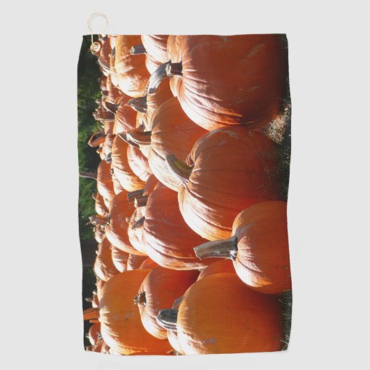 Pumpkins Foto für Herbst, Halloween oder Erntedank Golfhandtuch (Vorderseite)