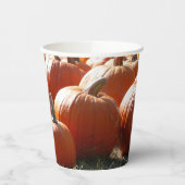 Pumpkins Foto für Herbst, Halloween oder Erntedank Pappbecher (Links)