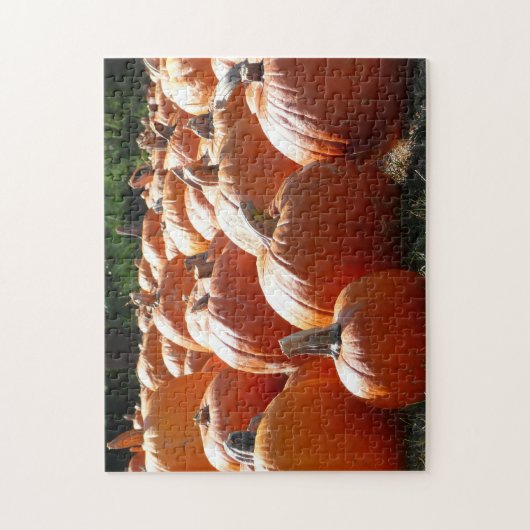 Pumpkins Foto für Herbst, Halloween oder Erntedank Puzzle (Vertikal)