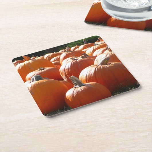 Pumpkins Foto für Herbst, Halloween oder Erntedank Rechteckiger Pappuntersetzer (angewinkelt)
