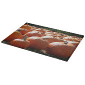 Pumpkins Foto für Herbst, Halloween oder Erntedank Schneidebrett (Ecke)