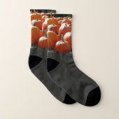 Pumpkins Foto für Herbst, Halloween oder Erntedank Socken (Paar)