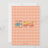 Pumpkins Geburtstagsparty Harvest Twins Einladung (Rückseite)