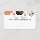 Pumpkins Gender Neutral Diaper Raffle Baby Dusche Begleitkarte (Vorderseite)