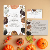 Pumpkins Gender Neutral Diaper Raffle Baby Dusche Begleitkarte