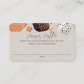 Pumpkins Gender Neutral Diaper Raffle Baby Dusche Begleitkarte (Vorderseite)