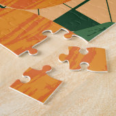 Pumpkins: Geometrisches Dreieck Retro. Puzzle (Seite)