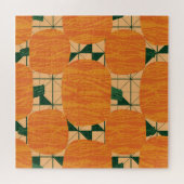 Pumpkins: Geometrisches Dreieck Retro. Puzzle (Horizontal)